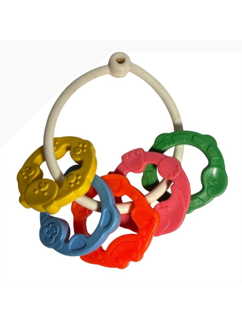 Fisher Price Animal Ring Baby Rattle and Teething Toy #430 Vintage 1977 - 1986